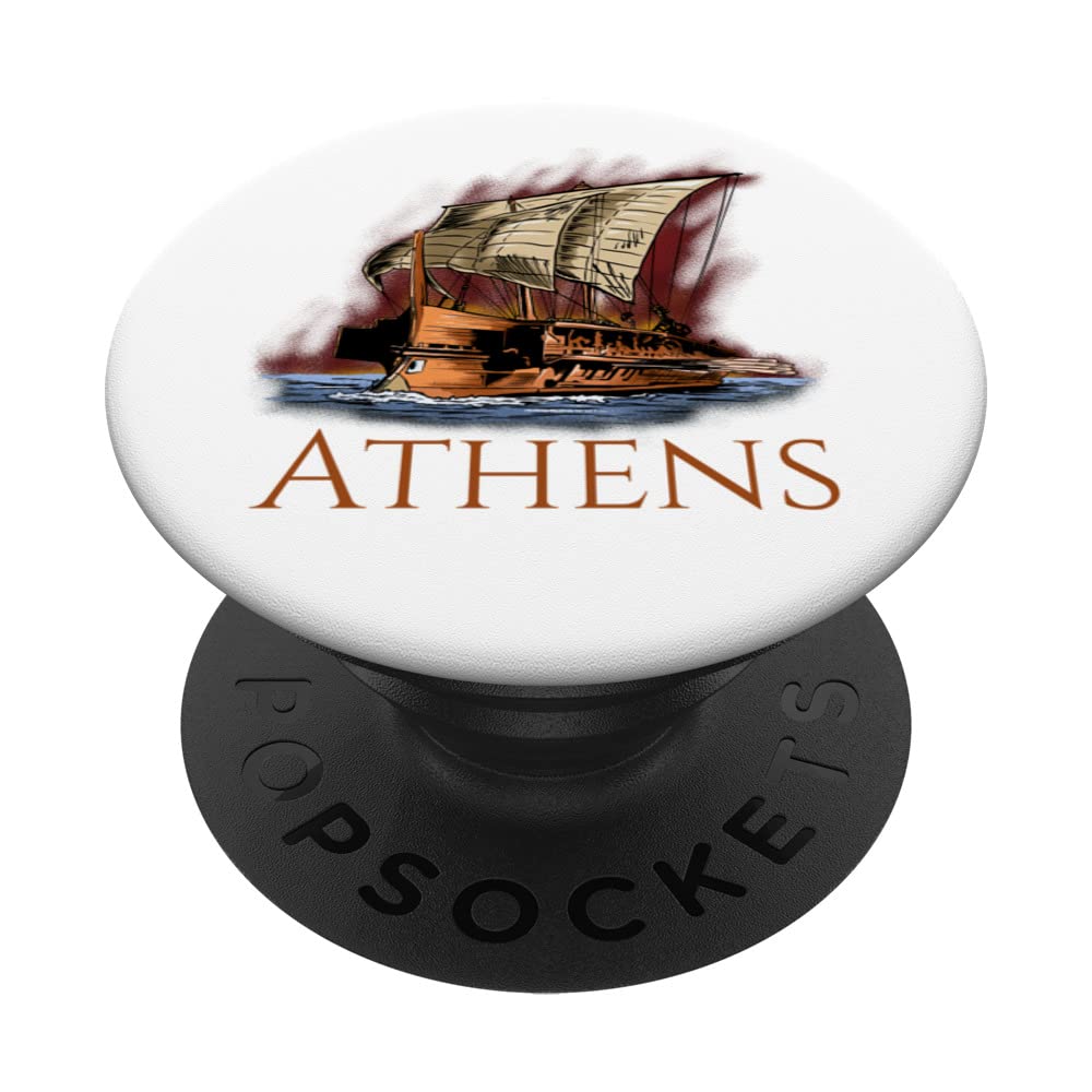 Athens - Ancient Greek History - Classical Athenian Trireme PopSockets Swappable PopGrip