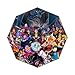 All Weather Umbrella Disney Villains Paintings Custom Rain Foldable Travel Umbrella