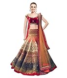 Shopaholic Women's Art Silk Designer Lehenga Choli Free Size Multi