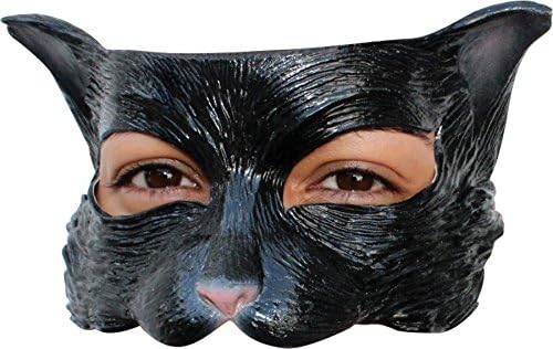 Ghoulish Women's Half Kitty Face Theme Party Latex Mask Halloween Costume Accessory