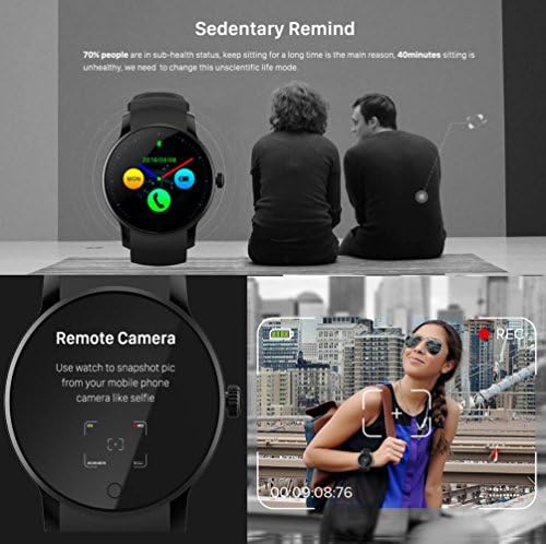 SMAWATCH SMA-09 Smart Fitness Tracker Watch, Reloj de Pulsera 1.22 ...