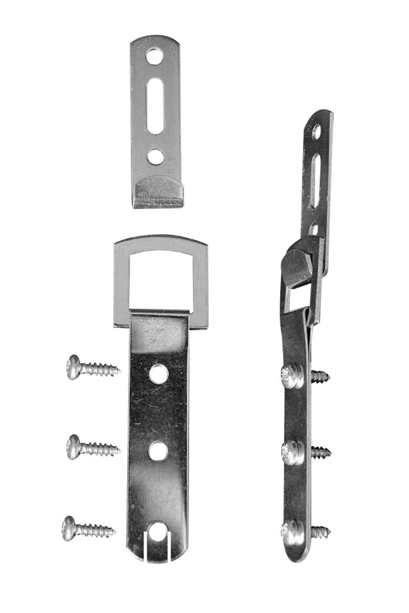 Heavy Duty Mirror Fittings, Picture or photo Frame Fixings Very Strong. New, Silver