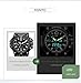 KXAITO Men's Watches Sports Outdoor Waterproof Military Watch Date Multi Function Tactics LED Alarm Stopwatch (01_Green)