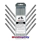 WeldingCity 10 TIG Welding Tungsten Electrodes 2% Ceriated (Grey) 3/32