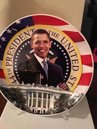 President Barack Obama ceramic Plate 8" with stand
