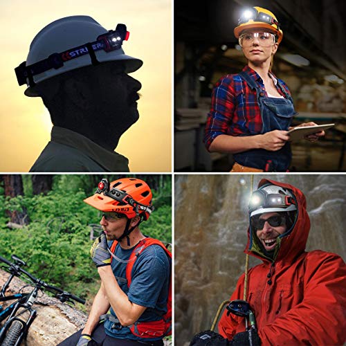 Helmet Clips for Headlamp, Hardhat Headlamp Clips, Easily Mount Headlamp Hook on Helmet, Safety Cap Strap Accessory (32 pack)