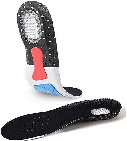 Shoe Insoles for Women Men, Plantar Fasciitis Feet Insoles, Orthotics Inserts, Sport Ultra Comfortable High Arch Insoles Relieve Flat Feet, Breathable Sweat Relieving Foot Pain, Size (5-12) Cutable