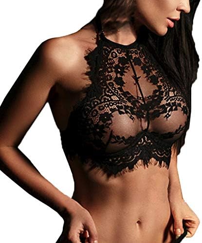 ❤️ Woman Lace Lingerie Sexy, Plus Size Floral Bra Push Up Top Bralette Nightwear Underwear Robe Bustier Sheer Crop Top