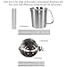 Measuring Cup, [Upgraded, 3 Measurement Scales, Including Cup Scale, ML Scale, Ounce Scale], Newness Stainless Steel Measuring Cup with Marking with Handle, 24 Ounces (0.7 Liter, 3 Cup)