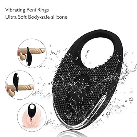 Xoolover Vibrador Silicona Anillo Pene Modos USB Recargable Sumergible Pene Anillo Prolongar