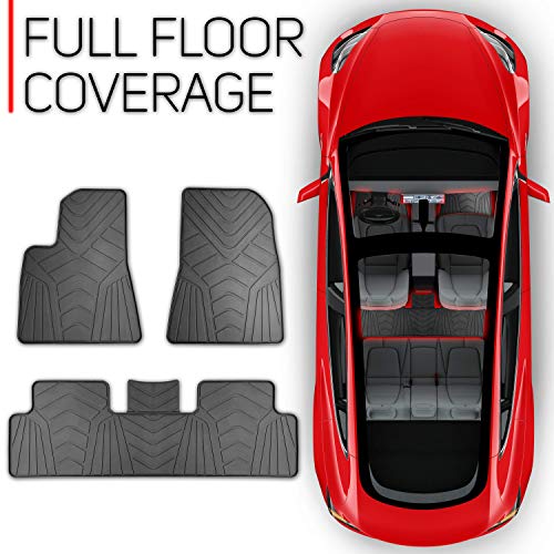 PBC Products Tesla Model 3 All Weather Floor Mats 20172022 with Cup