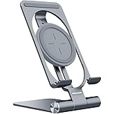 Nillkin Fast Wireless Charger - Metal Foldable and Adjustable Wireless Charging Stand for iPhone 15 14 13 12, Samsung Galaxy
