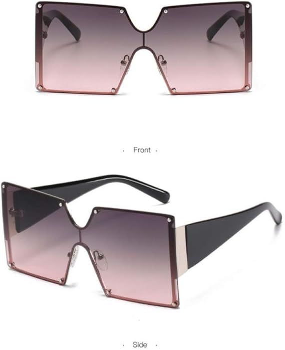 Amazon サングラス豪華な金属サングラス女性男性サングラスビーチドライビングフィッシングスクエアヴィンテージレトロファッション男性ゴーグルuv400 服 ファッション小物 通販