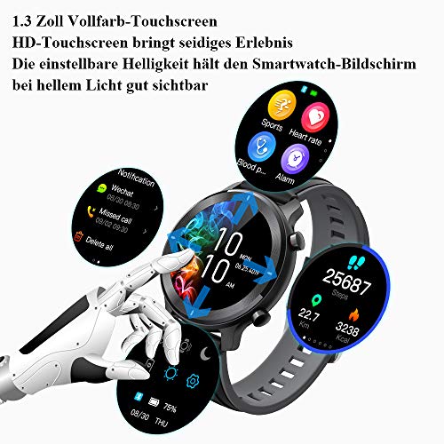gandley Smart Watch, Fitness Tracker with Heart Rate Monitor