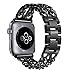 Secbolt Stainless Steel Bands for Apple Watch 42mm iWatch Strap Chain Replacement Wristband for Apple Watch Nike+, Series 3, Series 2, Series 1, Sport, Edition, Black