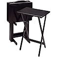 Winsome Alex Snack Table, 19W x 14.6D x 26H In, Black
