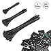 Cable Zip Ties,300 Pack 6+8+10-Inch Heavy Duty Self-Locking Nylon Cabel Ties with 50 Adhesive Backed Cable Mounts, Black