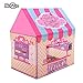 Nice2you Kid Play Tent Candy Castle with Carrying Bag for Girls Boys Playhouse for Children Indoor Outdoor (Pink)