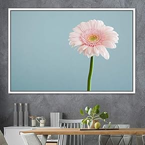 signwin Framed Canvas Wall Art Pink Flower Snapshot...