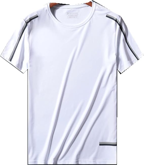 Men's casual plus oversized sports Tshirt short sleeve crew neck