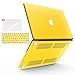 IBENZER MacBook Pro 13 Inch Case 2012-2015, Soft Touch Hard Case Shell Cover with Keyboard Cover Screen Protector for Apple MacBook Pro 13 with Retina Display A1425 1502, Yellow,MMP13R-YW+2