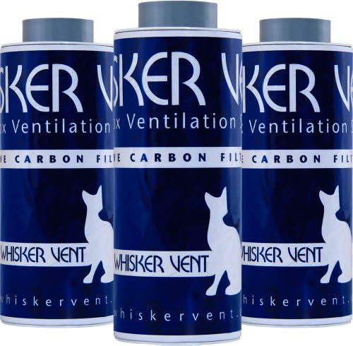Whisker Vent Odorless Litter Box Accessory, Active Carbon Filter Pack