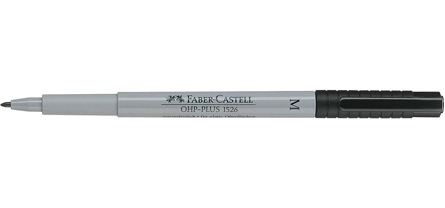 Faber-Castell Multimark Non-Permanent Medium Marker - Black (Box of 10)