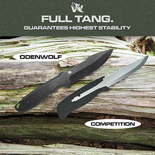 ODENWOLF WOLFIII Full Tang Survival Knife With Fire Starter And Sheath