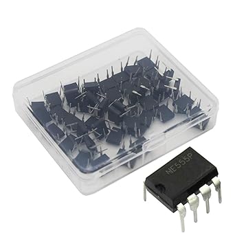 Amazon Com 555 Chip De Temporizador Ic Ne555 Generador De Pulso Dip 8 Temporizador De Precision Unico Paquete De 30 Unidades Industrial Scientific