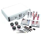 ETA Cosmetics Carry All Train Case with Makeup and Reusable Aluminum Case, Guylond
