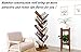 COPREE Bamboo 9-Shelf Tree Bookshelf Book Rack Display Storage Organizer Bookcase Shelving Free Standing Bookshelves for CDs, Movies & Books Holder