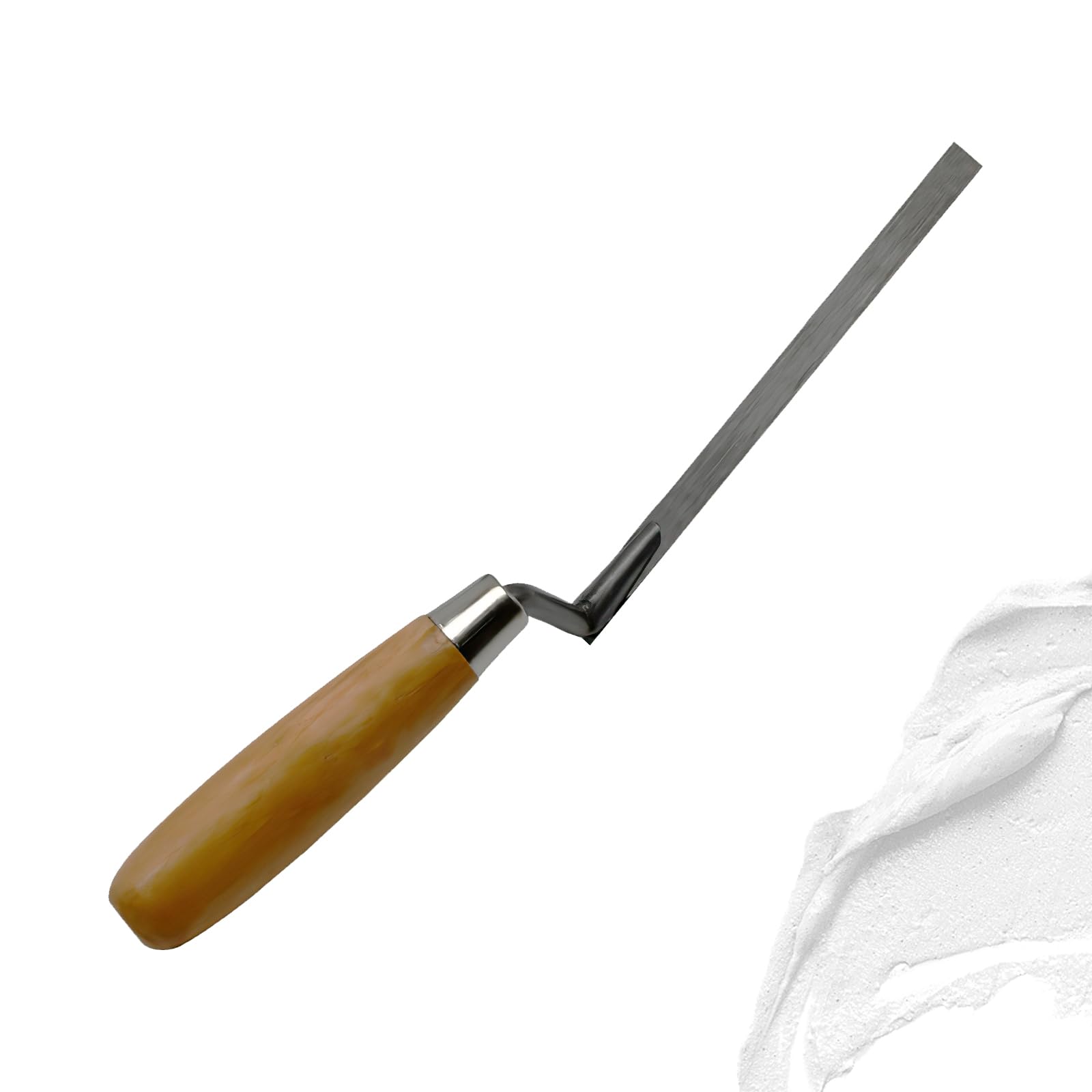 Pointing Trowel Brick Jointer, 1cm Bricklaying Tools for Pointing Mortar, Cement Trowel Pointing Tool, Finger Trowel Tuck Pointer, Brick Jointer Tiling Tools, Brick Trowel Cement Tool