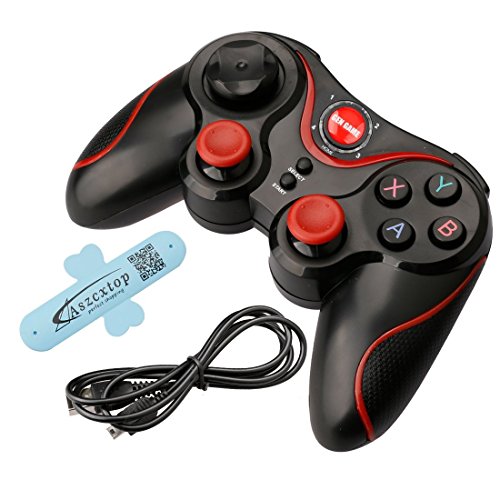 A-szcxtop S3 Bluetooth Gamepad Wire Wireless Rechargeable Game Controller Support for Smart Phone,Pad,TV,TV Box with Android Platform 3.2 and Above - Thumbnail 3