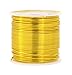 Mandala Crafts 18 Gauge Anodized Aluminum Craft Wire for Jewelry Making - 100 FT Colored Flexible Gold Wire - Bendable for Bonsai Armature Crafting Sculpting