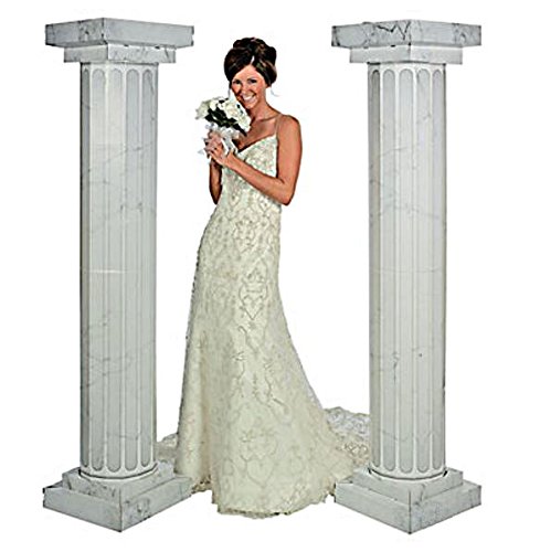 6 Feet Marble Look Fluted 2 Set Columns Wedding Party Decoration Celebration New --P#EWT43 65234R3FA60021