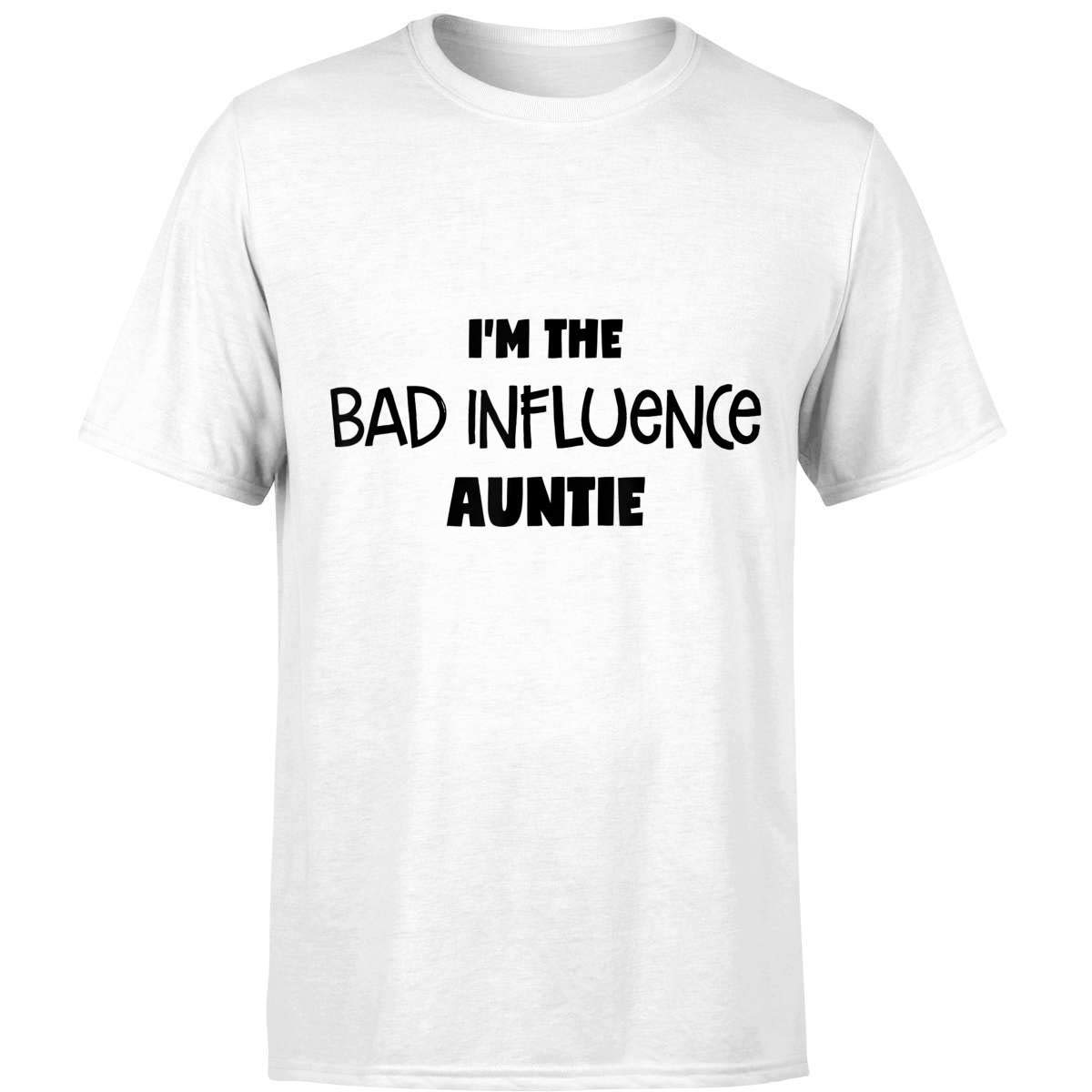 Momlifeliving I'm The Bad Influence Auntie Tshirt Funny Aunt Gifts