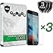 [3-Pack] iPhone 6s Screen Protector, PThink [Tempered Glass] [9H Hardness] [Anti-Scratch] [Fingerprint Resistant] [Easy-Install] Glass Screen Protector for iPhone 6 6s (3-Pack)