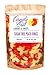 Sugar Free Peach Rings Gummy Candy 1lb - 16oz in resealable stand up bag