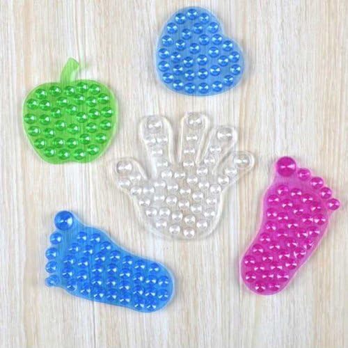 1pcs Silicone Double Sides Foot-shaped Sucker Bathroom Cupule (Random) by Sidez