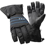 Men Ski Gloves Waterproof - Adult Cold Weather Winter Snow Full Finger Glove - Warmest ,Windproof Perfect for Snowboard,Snowmobile,Skiing,Snowboarding - Insert HIPOTEX Water Proof Bag