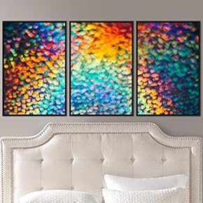 signwin 3 Piece Framed Canvas Wall Art Abstract...