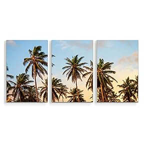 Beach Palm Trees Paradise Painting Artwork for Home...