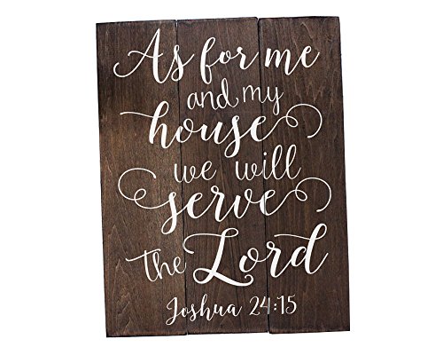 As for me and my house sign Scripture Wall Art Verse on Wood Housewarming Gift Joshua 24:15 Bible Verse Art Bible Verse Sign