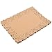 Juvale Paper Placemats - 15.5 x 11.7 in, Brown, 100-Pack - Disposable Lace Doilies for Wedding Tables & Parties