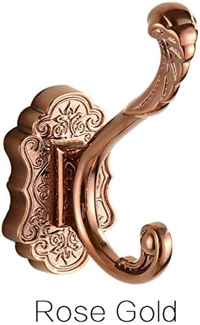 Phoenix Shape Design Wall Mount Towel Hanger Hooks (ROSE GOLD)