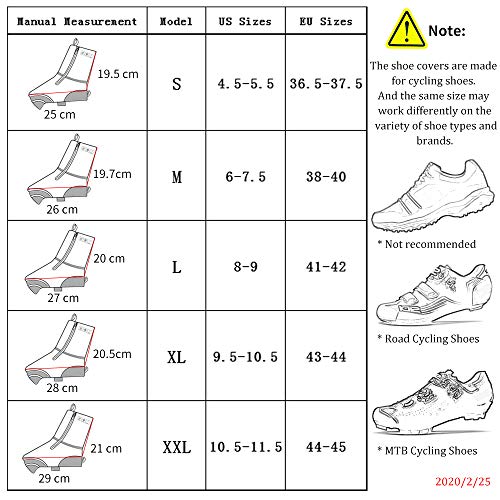 cxwxc cycling shoe covers