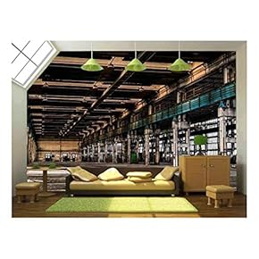 Abandoned Vehicle Repair Station - Removable Wall Mural | Self-Adhesive Large Wallpaper - 66x96 inches