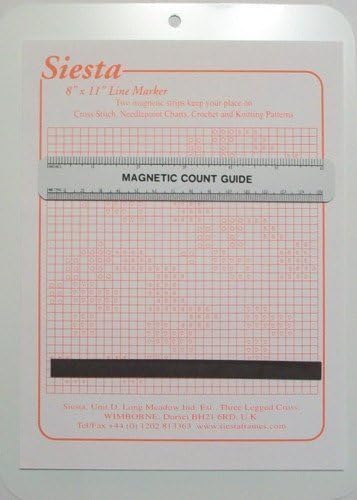 Magnetic Crosstitch Stitch Finder Board 27.5cm x 20cm (11 x 8) by Barnyarns