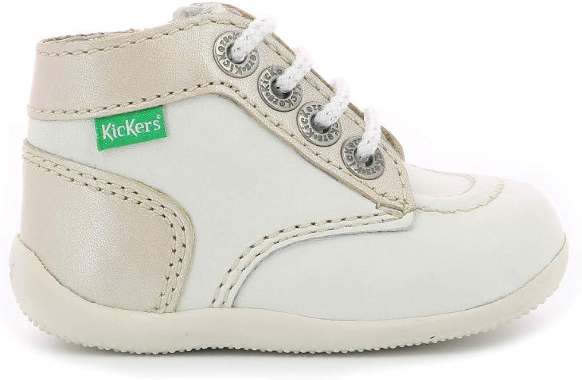 kickers silver boots