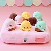 GOSUNY TOYS Enrichment Dog Puzzle Toy, Snuffle Mat for Puppies, Pink Dog Toys for Small Dogs, Interactive Small Dog Toys, Ice Cream Cart Plush Dog Toy